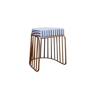 Taburete Tapizado en Felpa con Asiento Acolchado Suave Diseñado para Mejorar la Decoración del Hogar Moderno y Proporcionar un Asiento Diario Cómodo - Product Image 1