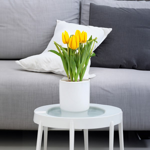 VCY0606WT - Vase cylindrique en verre blanc - 6 x 6 - Product Image 3