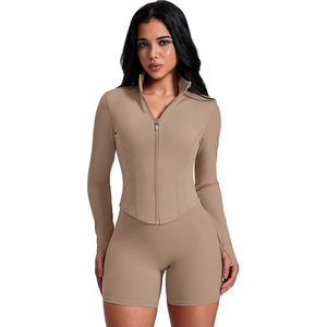 Chaquetas de Yoga Perforadas para Mujer, Top Transpirable con Función de Refrigeración Mejorada, Ropa de Verano para Ejercicio con Máxima Ventilación - Product Image 1