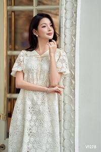 Elegante Vestido de Maternidad Floral Minimalista Antiencogimiento V1278, Diseño Personalizado, Ropa Casual de Gran Venta, Buena Absorbencia, Fabricado - Product Image 4