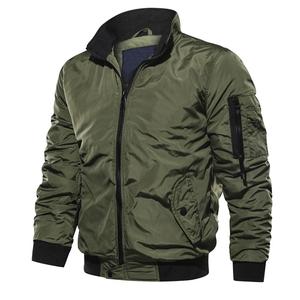 Blouson aviateur pour homme, patchwork camouflage, col montant, coupe-vent d'extérieur, softshell léger - Product Image 1