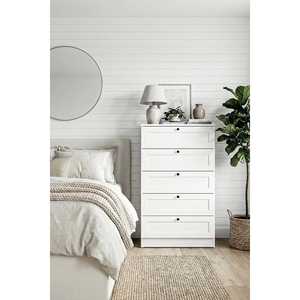 Juego de Dormitorio Infantil Terra 5 de Diseño Moderno en Madera con 5 Cajones y Paneles de Melamina en Blanco - Product Image 2