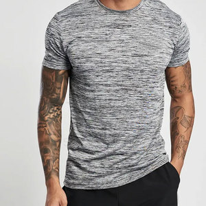 เสื้อยืดออกกำลังกายผ้าสแปนเด็กซ์ผ้าฝ้ายพิมพ์ลายสำหรับผู้ชาย - Product Image 4