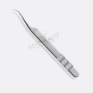 Pinzas de extensión de pestañas de acero inoxidable hechas a medida de la mejor calidad, Punta puntiaguda y Punta de fibra probada sostenible - Product Image 3
