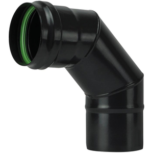 Codo de 90 grados para estufa de leña/pellets, ligero, sin junta, mate, cm - Product Image 1