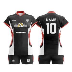 Uniforme de Voleibol de Entrenamiento Sublimado, Transpirable y que Absorbe la Humedad, 100% Poliéster, Económico, para Adultos Unisex - Product Image 5