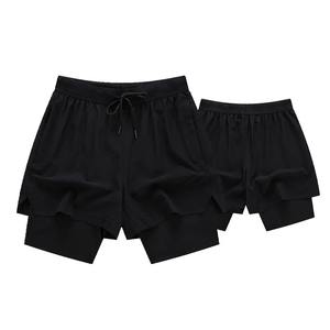 Custom <b>Men's</b> 100% Polyester Athletic Workout <b>Shorts</b> Comfortable Gym Basketball <b>Shorts</b> <b>Elastic</b> <b>Waistband</b> 6XL Fitness Casual Solid - Product Image 2