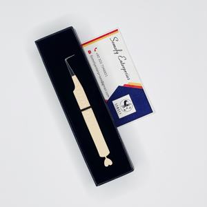 Pinzas de Acero Inoxidable de Alta Calidad Somofy Enterprises, Diseño de Base en Forma de Corazón de 90 Grados, Extensión de Pestañas, Nueva Llegada, Sostenible - Product Image 2