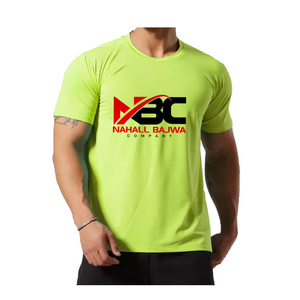 T-shirts de haute qualité personnalisés 90% polyester 10% spandex séchage rapide T-shirts pour hommes de grande taille. - Product Image 1