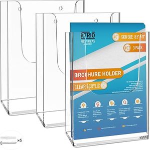 Hot bán rõ ràng trifold Cuốn Sách Nhỏ hiển thị đứng bảng tập tài liệu chủ Acrylic chủ với chủ thẻ kinh doanh - Product Image 4