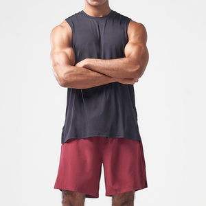 Logo personnalisé de haute qualité hommes Muscle débardeur respirant 100% coton tricoté entraînement Gym Stringer décontracté Fitness Design - Product Image 4