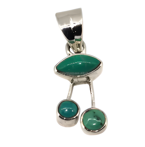 Marquise Round Cut <b>Turquoise</b> Gemstone 925 Sterling Silver Designer Pendant Fashionable Wedding Anniversary Engagement For Women. - Product Image 2