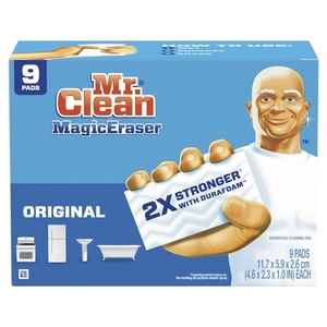 Mr. Clean Magic Eraser Original, tampons de nettoyage avec Durafoam, lot de 9 - Product Image 1