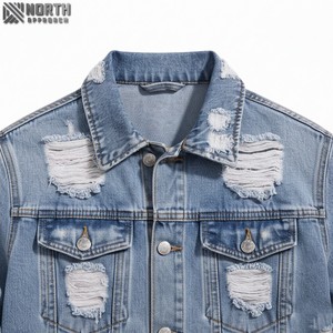 2025 nouvelle mode Denim veste hommes souper vente en gros prix Denim vestes pour hommes prix abordable Denim veste - Product Image 3