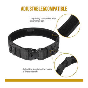 Ceinture tactique de qualité supérieure en nylon renforcé, séchage rapide, respirante, boucle en plastique, taille personnalisée, ceintures de qualité supérieure - Product Image 3
