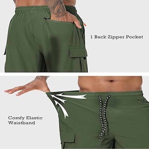 Nuevo Diseño de Moda de carga corto de los hombres de alta calidad logotipo personalizado de la calle de la moda de los hombres cortos simples hechos en Pakistán por Dress Sports - Product Image 6