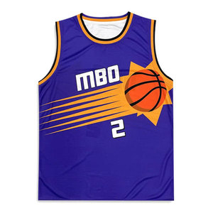 2025 Salut qualité dernière conception personnalisée Sublimation basket-ball maillot ensemble hommes 100% polyester respirant séchage rapide Logo personnalisé 140g - Product Image 1