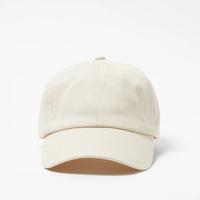 Gorras de béisbol deportivas personalizables de tela de algodón de 6 paneles, calientes y plegables con bordado de logotipo, sombreros y gorras cortos en blanco para hombres