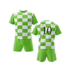 Nueva llegada de alta calidad por encargo transpirable Rugby uniforme conjuntos 100% poliéster sublimación impresa Jersey - Product Image 6