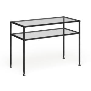 <b>Industrial</b> Black Metal <b>Console</b> <b>Table</b> with Modern X Frame Design for Stylish Entryway and Contemporary Home Decor Look - Product Image 5