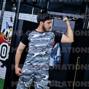 Qualité supérieure Vente en ligne pour hommes Ensemble d'été à prix réduit Vente à chaud Ensemble d'été fitness pour salle de sport - Product Image 5