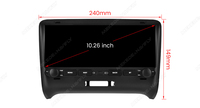 MEKEDE 10.26 inci Car-play Radio Mobil Pemutar Musik Multimedia GPS FM 4core 8core WiFi BT untuk Audi TT MK2 8J 2006-2014