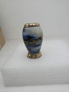 Petite urne pour cendres humaines-Mini urnes de crémation artisanales pour cendres-Urne parfaite pour hommes et femmes (Turquoise Small) - Product Image 3