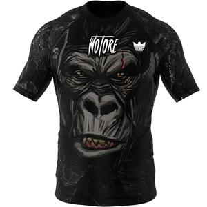 Garde d'éruption de gorille noir, chemise MMA d'entraînement de haute qualité, chemise de sport et chemise de fitness pour hommes - Product Image 4