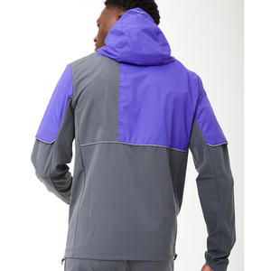 Chaqueta Deportiva Casual Ligera con Cremallera para Hombre, Impermeable, para Senderismo al Aire Libre, con Bloques de Color, Cortavientos - Product Image 3