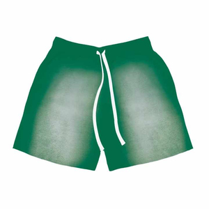 Custom Cotton Acid Wash <b>Shorts</b> Distress Embroidery <b>Patch</b> Sweat <b>Shorts</b> Raw Hem Ripped Cut Sun Faded <b>Men</b> Sport <b>Shorts</b> - Product Image 6