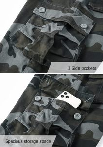Verano nuevos hombres Oversize algodón Streetwear Camo Cargo Shorts Sport Casual Shorts Multi-Bolsillo - Product Image 5