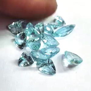 475 piezas de Aguamarina natural 4x3 5x3 6x4 7x5 9x7 11x9mm ovalada 7x5 8x6 9x7mm baguette pera faceta 305 Cts lote Corte de piedras preciosas US $464 - Product Image 4