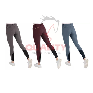2025 confortable femmes équitation toucher équestre Leggings taille haute offrant un soutien ajustement sécurisé et mouvement flexible - Product Image 1