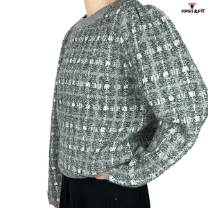 Pull-over tendance le plus populaire, tricot décontracté respirant, couleur unie, pull pour femmes, automne-hiver, manches longues, en vente - Product Image 3