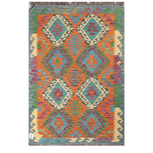 Alfombra Kilim de Maimana, Afganistán, 167 x 101 cm, Alfombras y Conjuntos Tradicionales Afganos - Product Image 1