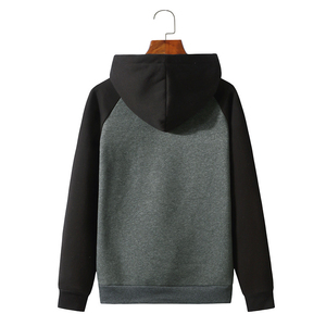 เสื้อฮู้ดสวมหัวผ้าฟลีซถักแบบสวมหัวของผู้ชายผ้าฝ้าย100% เป็นมิตรกับสิ่งแวดล้อมระบายอากาศได้ป้องกันการเกิดขน - Product Image 6