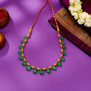 สร้อยคอทองคำสีเหลือง Gokak Green Enchantment สำหรับผู้หญิง - เครื่องประดับแฟชั่น - Product Image 1