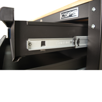 Armoire à outils roulante CSPS noire 91 cm personnalisable, certifiée ISO9001, support OEM, pour garage mécanique et stockage en gros