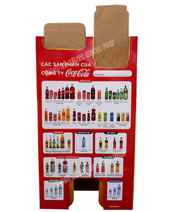 Custom Automatic Assembly <strong>Pop</strong> up Beverages Counter Corrugated Cardboard Drinks <strong>Display</strong> <strong>Stand</strong> for Supermarket - Product Image 2