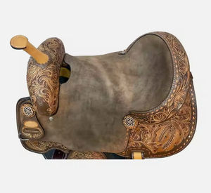 Selle de cheval de course en cuir synthétique de qualité supérieure selle de saut durable et confortable pour l'équitation - Product Image 3