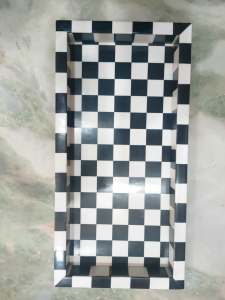 ถาดเสิร์ฟทรงสี่เหลี่ยมผืนผ้าสำหรับฝังกระดูกถาดเสิร์ฟทำจากไม้ - Product Image 2