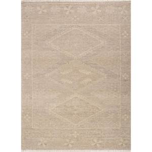 Tapis en laine noués à la main Erbe, beige et marron, géométriques, pour la maison, le salon, le couloir, l'entrée, design puzzle rectangulaire - Rgs-1501 (Cs-01) - Product Image 1
