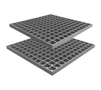 Grille en acier galvanisé à chaud, panneau de treillis soudé par pressage pour la construction industrielle