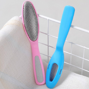 Removedor de callos de acero inoxidable 304, alta calidad, pedicura, color rosa y negro, mango de agarre suave - Product Image 5