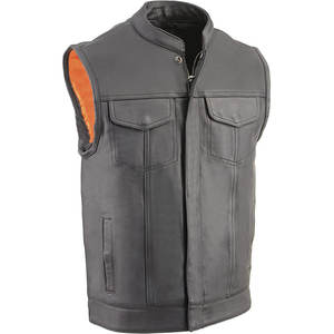 Leather Men's Winter Club Style High Street <b>Heated</b> <b>Vest</b> Custom Utility High Quality - Product Image 6