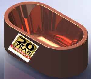 Exportador indio ofrece bañera independiente martillada de cobre sólido de estilo vintage de alta calidad excelente bañera de hidromasaje de cobre antiguo - Product Image 1