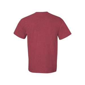 Camisetas de cuello pequeño para hombre, camiseta de manga corta de Color sólido de algodón de 350gsm, Camiseta holgada de primavera y verano, camisetas informales - Product Image 2