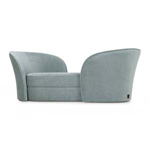 Aldora Two-Seater Chesterfield <b>Sofa</b> High-End Living Room Furniture with Velvet Genuine Leather Corner Design <b>Sponge</b> Filled - Product Image 1