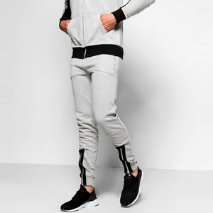 Chándal deportivo con logotipo impreso personalizado para hombre, conjuntos de 2 piezas, chándal con capucha para entrenamiento de invierno, chándales OEM de patrón sólido al por mayor - Product Image 5