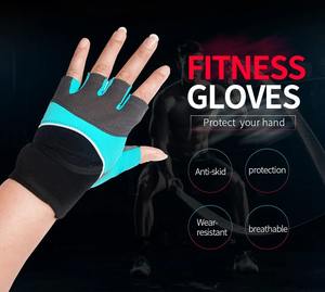 ถุงมือออกกำลังกายแฟชั่นใหม่สำหรับทุกเพศถุงมือออกกำลังกายยกน้ำหนักสแปนเด็กซ์ปรับแต่งได้ - Product Image 6